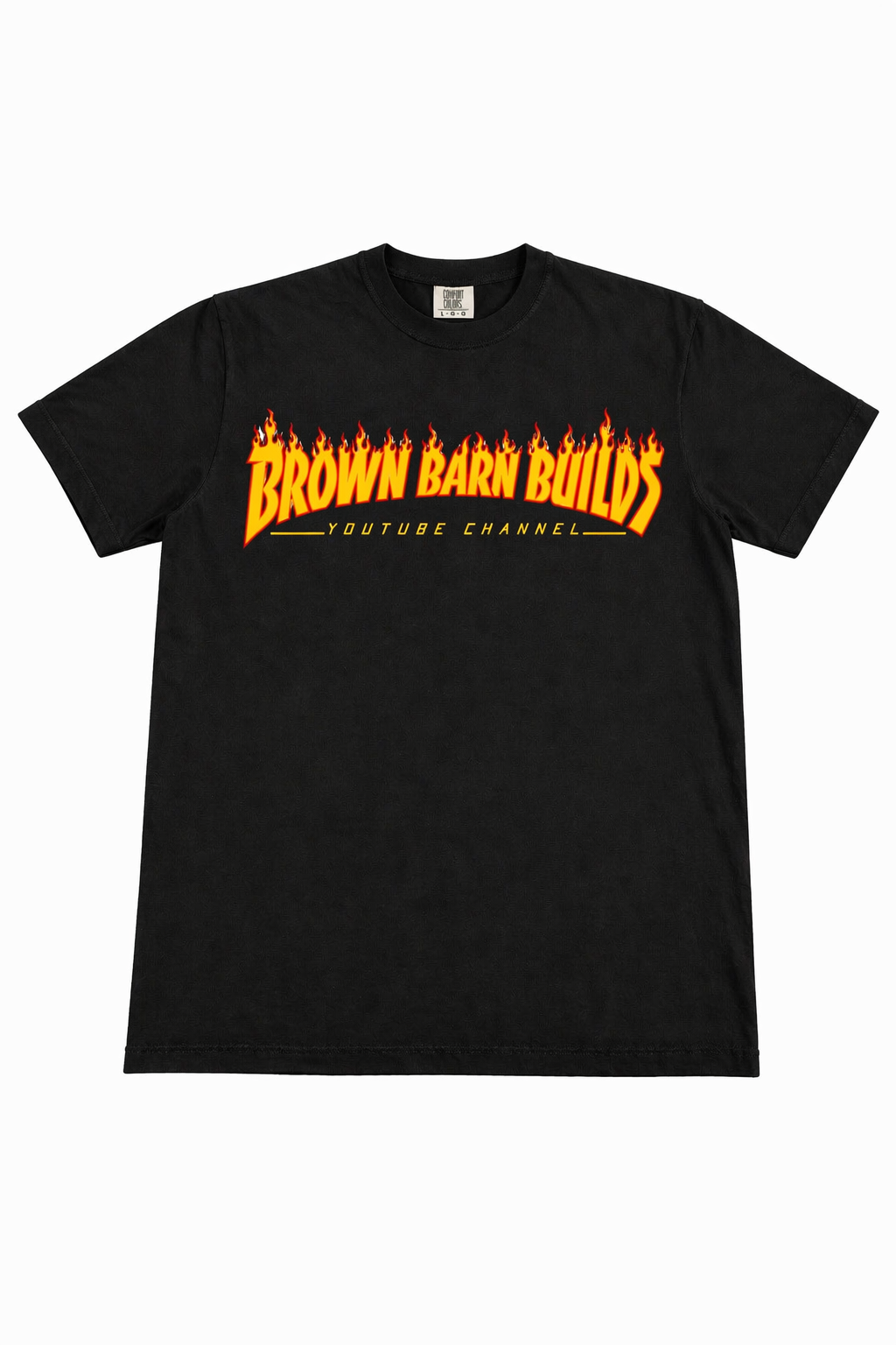 Brown Barn Builds Flame T-Shirt