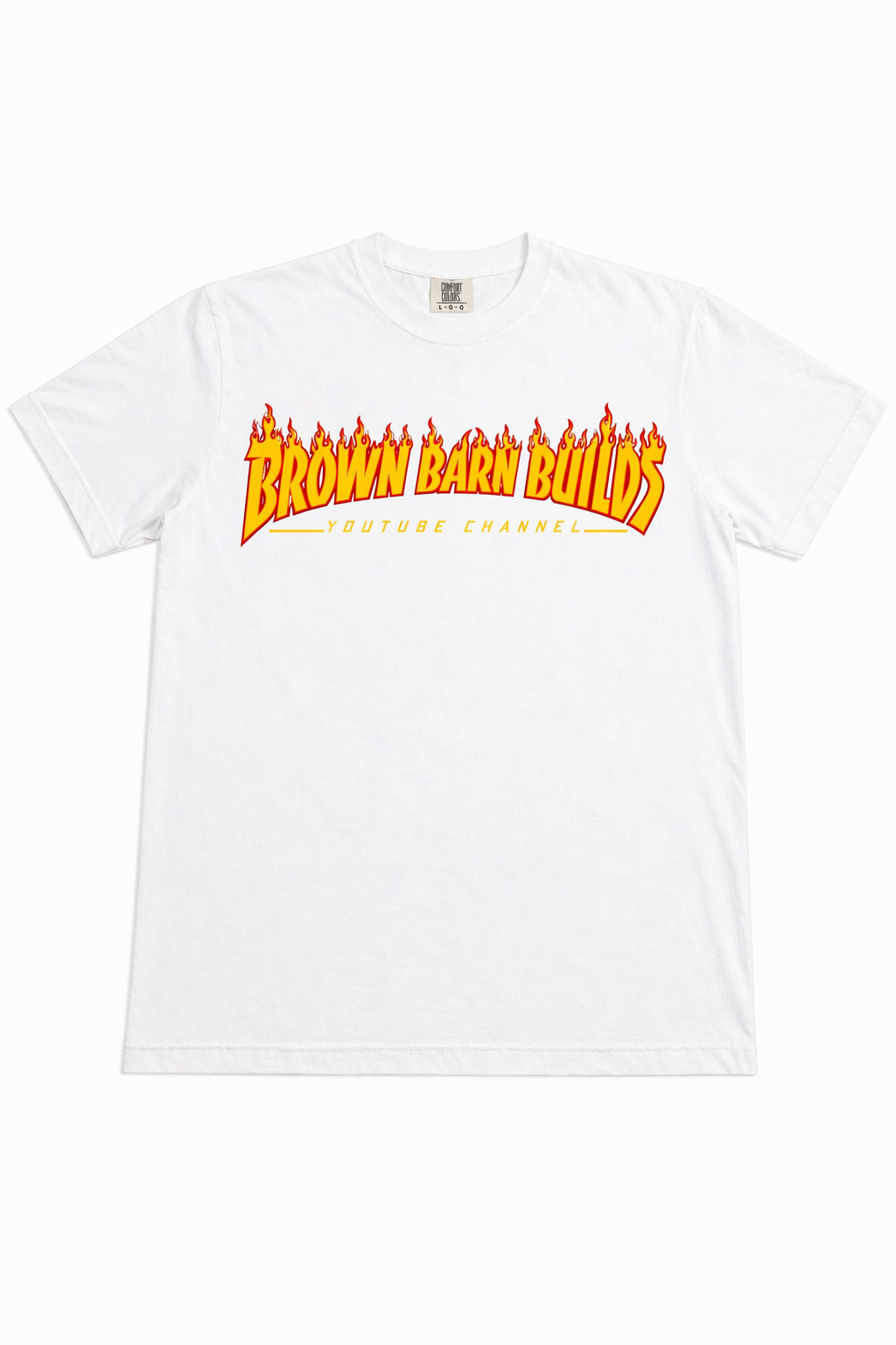 Brown Barn Builds Flame T-Shirt