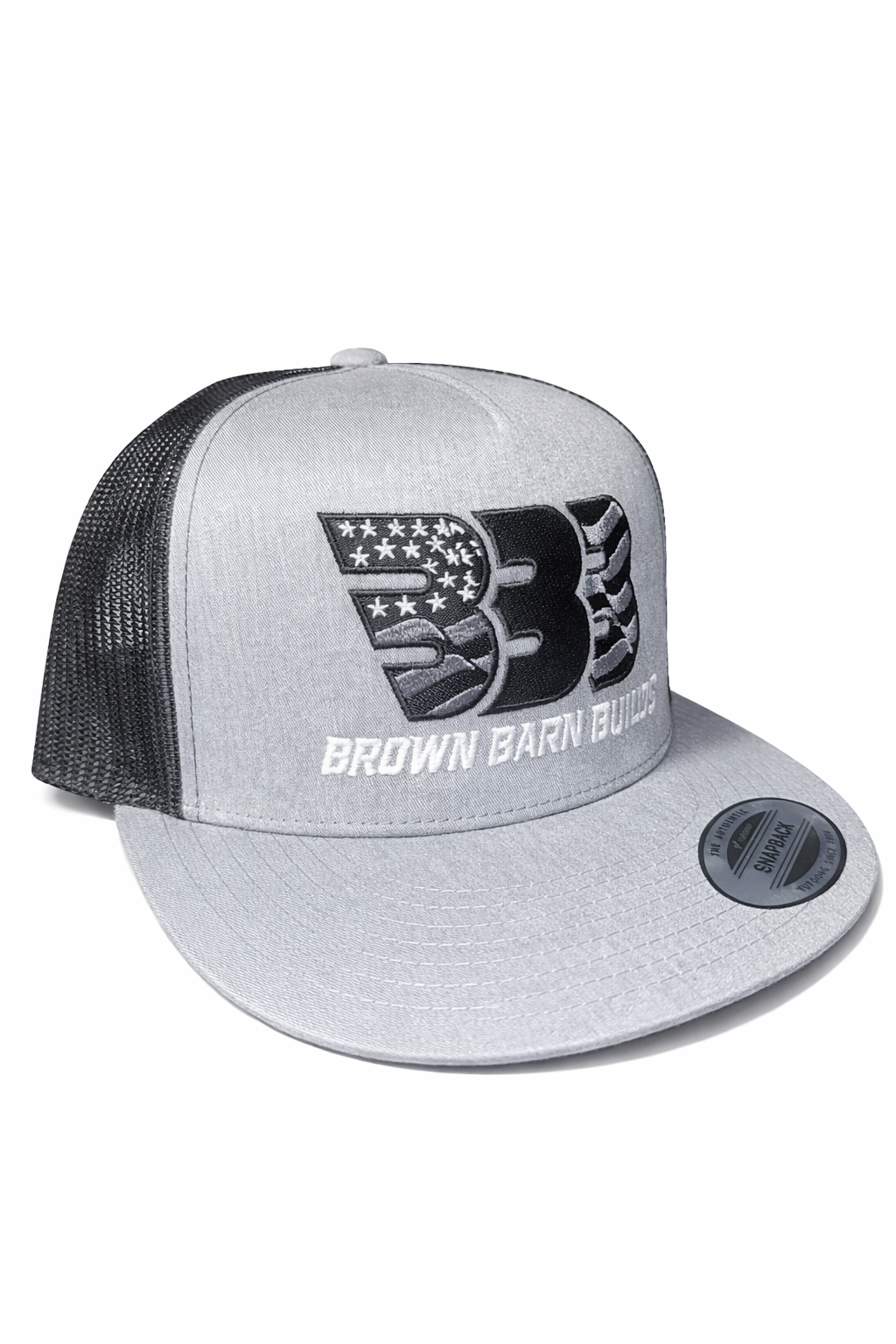 Brown Barn Builds “The Classics” SnapBack (Heather Grey)