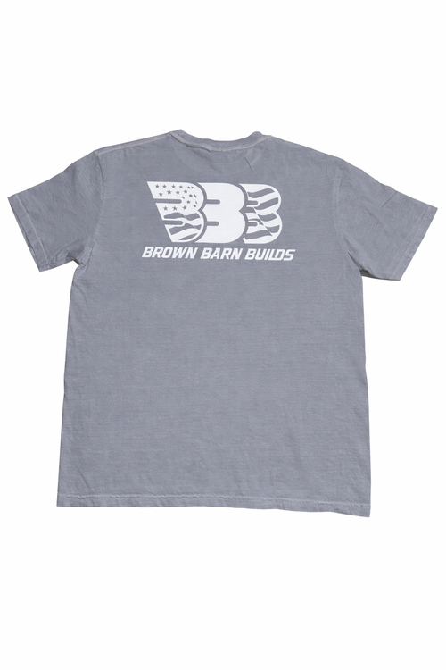 Brown Barn Builds T-Shirt (Granite)